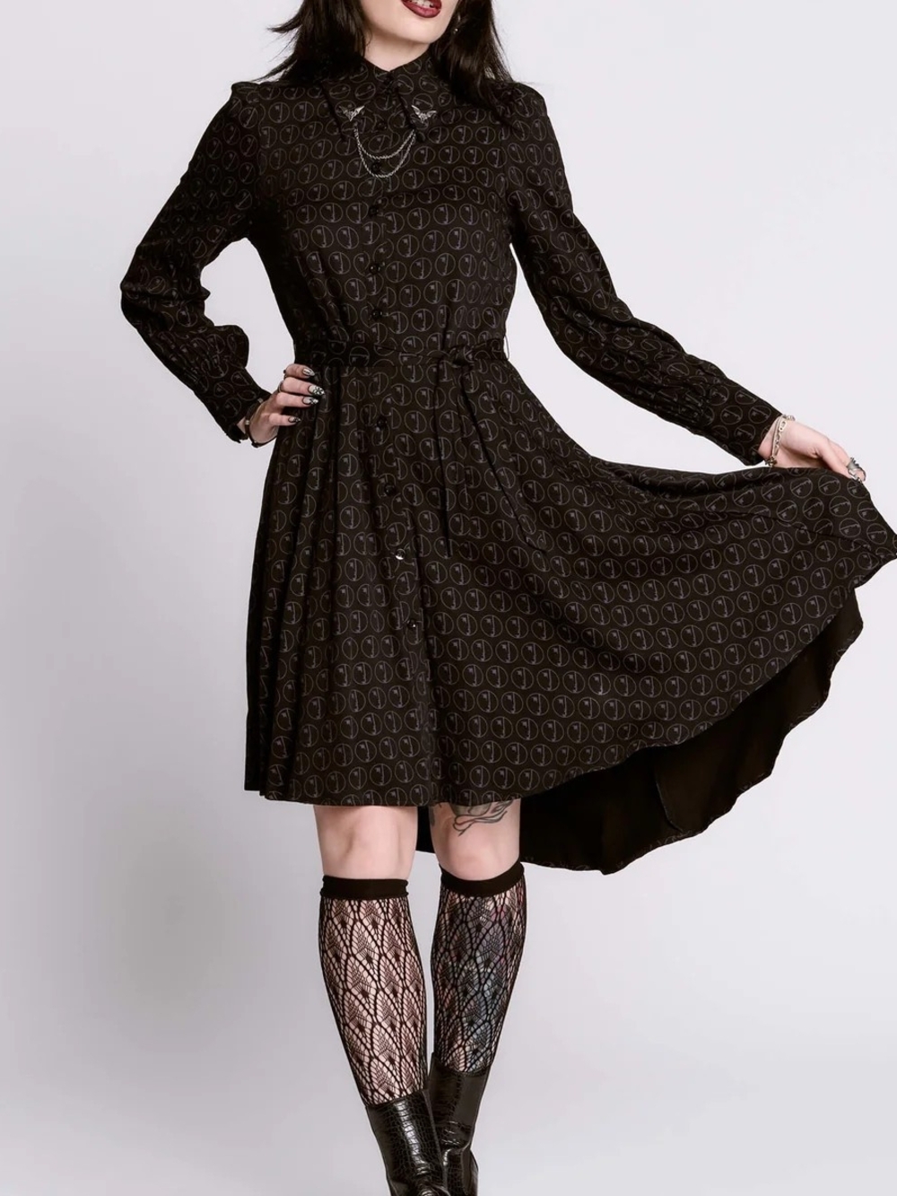 Bauhaus "She's In Parties" Dress With Sweater Guard